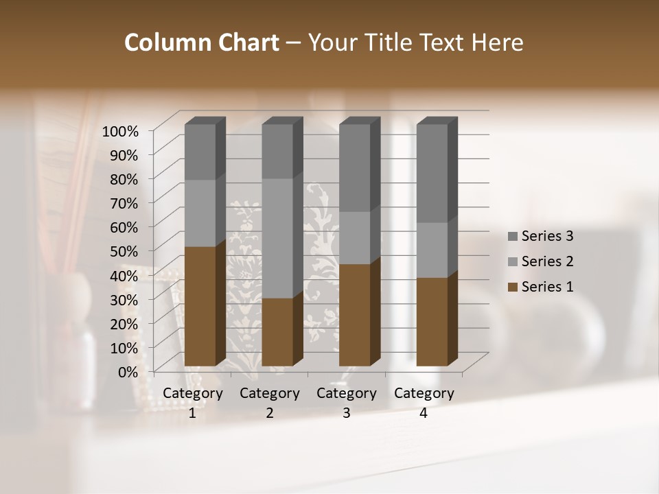 A Black Vase Sitting On Top Of A Shelf PowerPoint Template