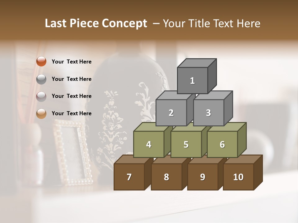 A Black Vase Sitting On Top Of A Shelf PowerPoint Template