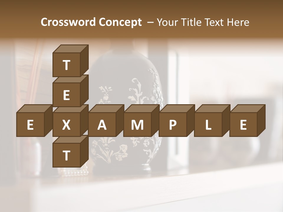 A Black Vase Sitting On Top Of A Shelf PowerPoint Template
