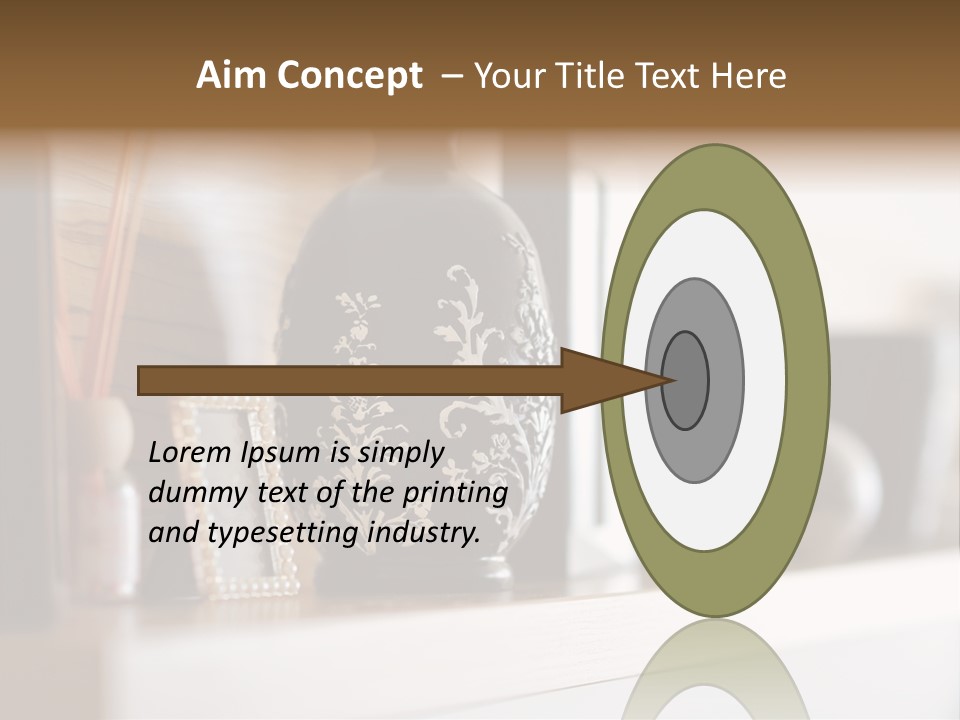 A Black Vase Sitting On Top Of A Shelf PowerPoint Template