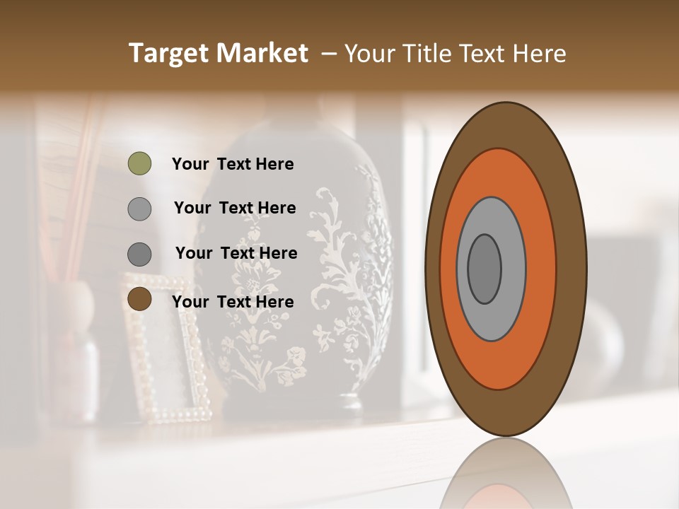 A Black Vase Sitting On Top Of A Shelf PowerPoint Template