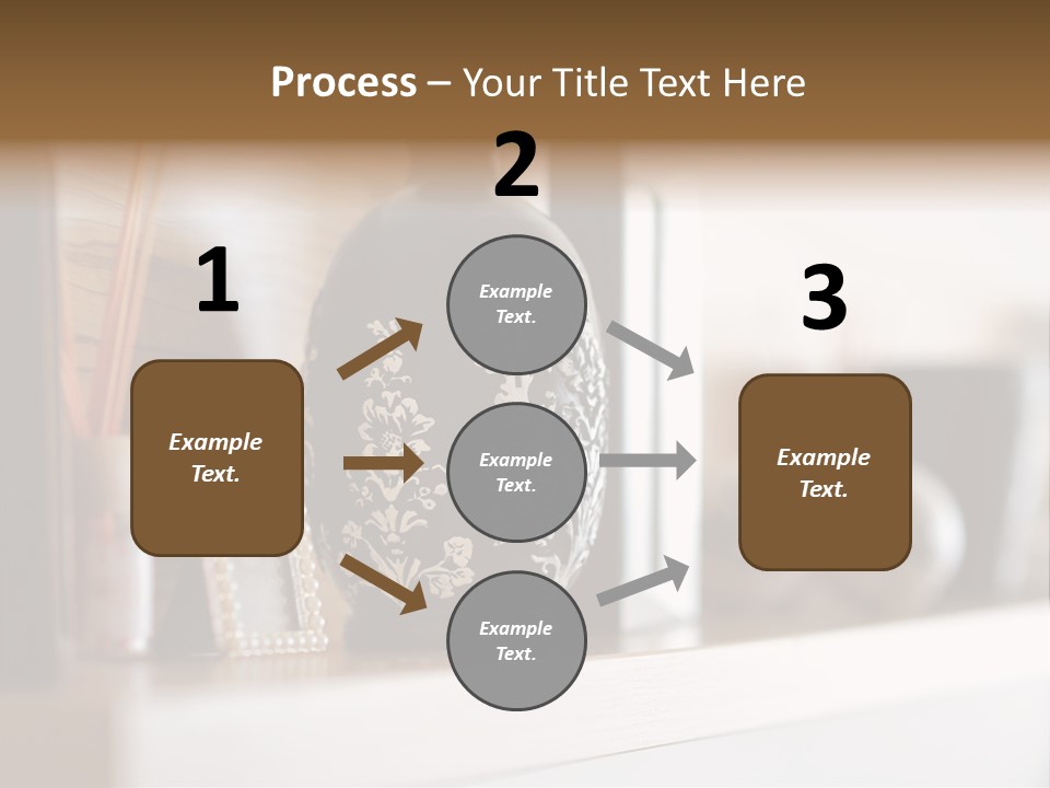 A Black Vase Sitting On Top Of A Shelf PowerPoint Template