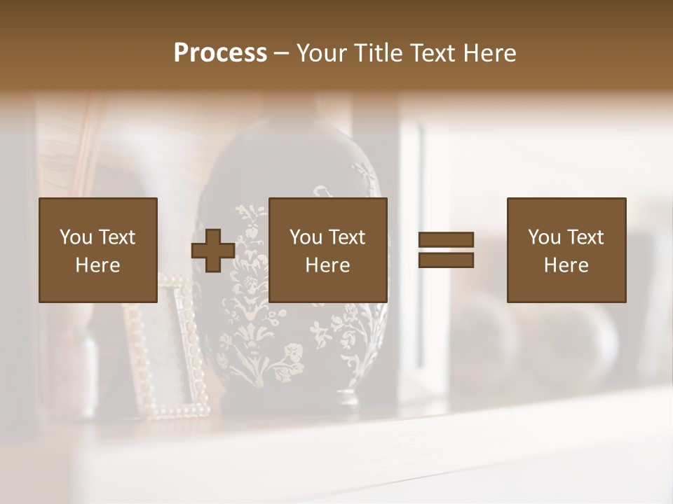 A Black Vase Sitting On Top Of A Shelf PowerPoint Template