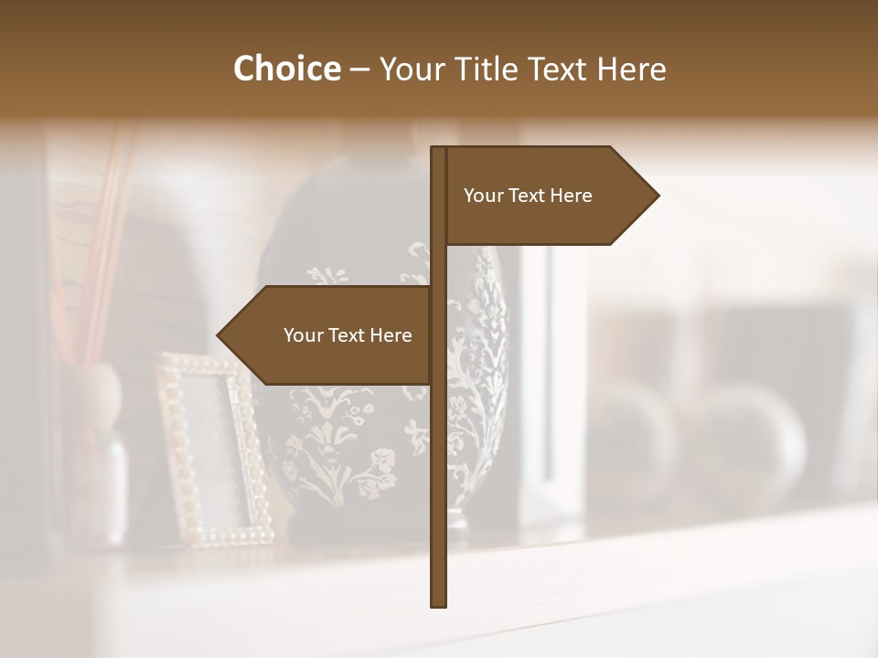 A Black Vase Sitting On Top Of A Shelf PowerPoint Template