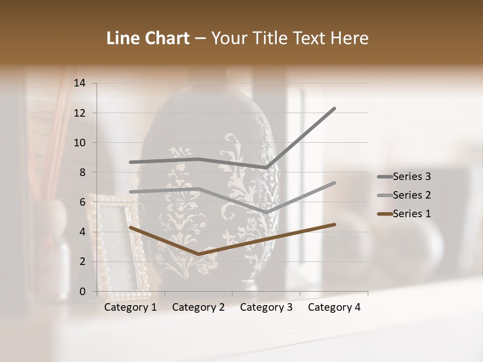 A Black Vase Sitting On Top Of A Shelf PowerPoint Template