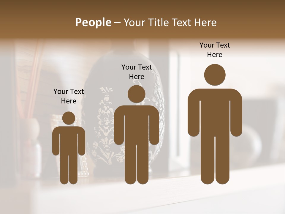 A Black Vase Sitting On Top Of A Shelf PowerPoint Template