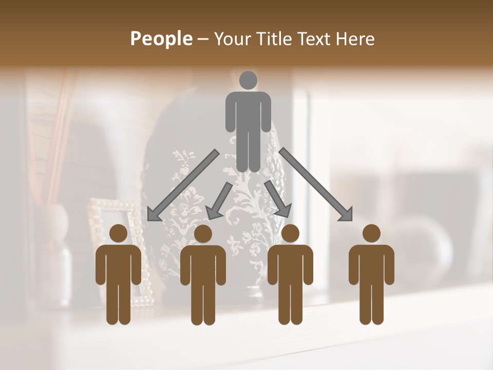 A Black Vase Sitting On Top Of A Shelf PowerPoint Template