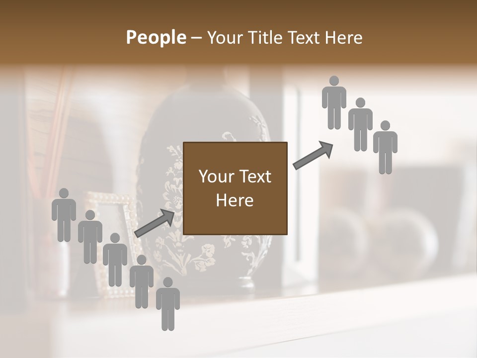 A Black Vase Sitting On Top Of A Shelf PowerPoint Template