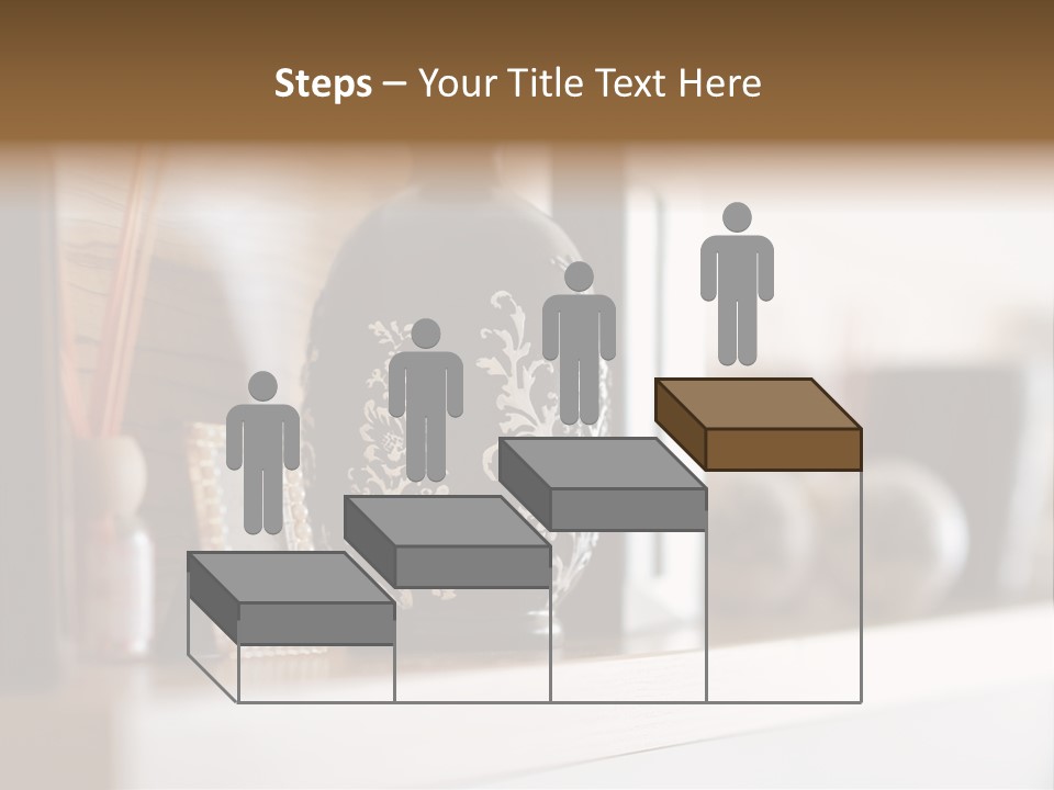 A Black Vase Sitting On Top Of A Shelf PowerPoint Template