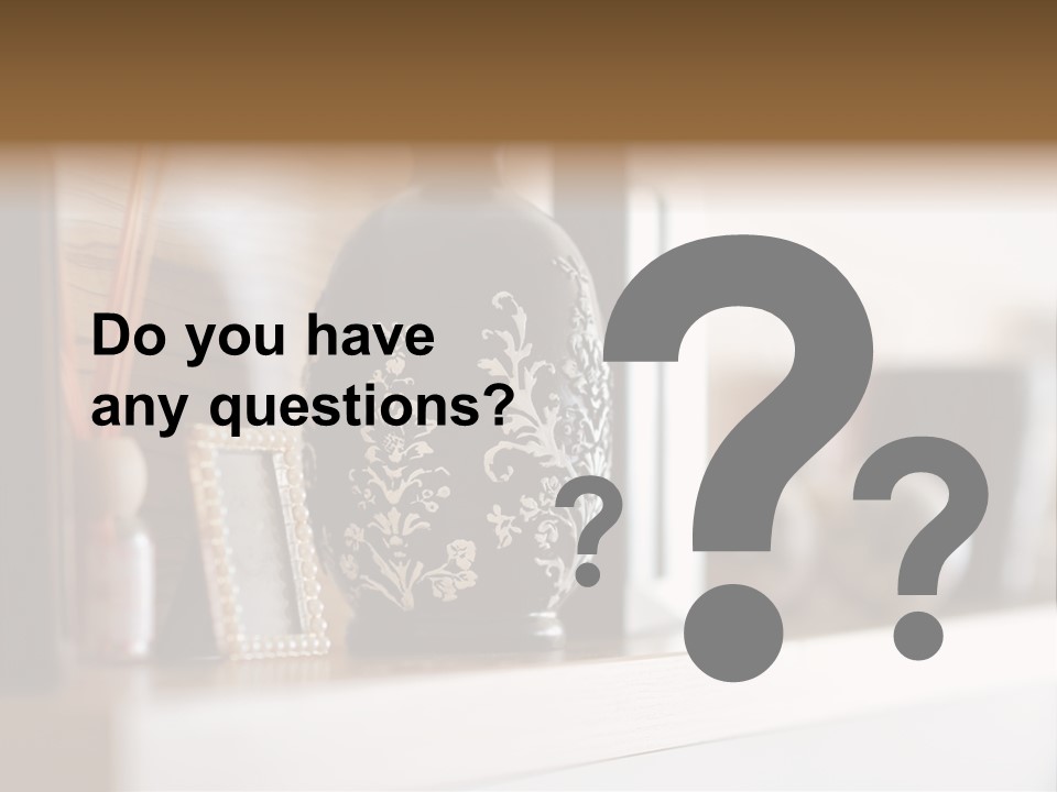 A Black Vase Sitting On Top Of A Shelf PowerPoint Template