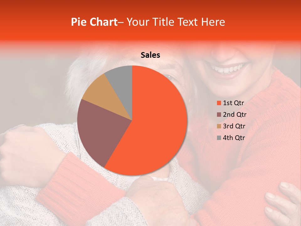 A Woman Hugging A Woman With A Smile On Her Face PowerPoint Template