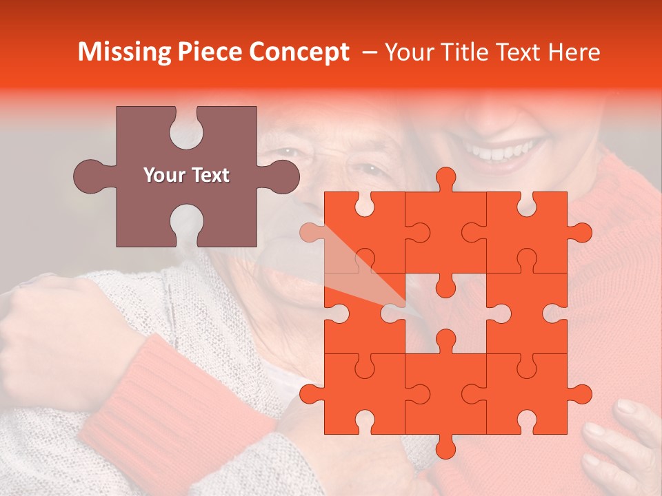 A Woman Hugging A Woman With A Smile On Her Face PowerPoint Template