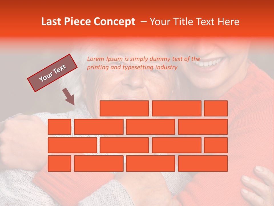 A Woman Hugging A Woman With A Smile On Her Face PowerPoint Template
