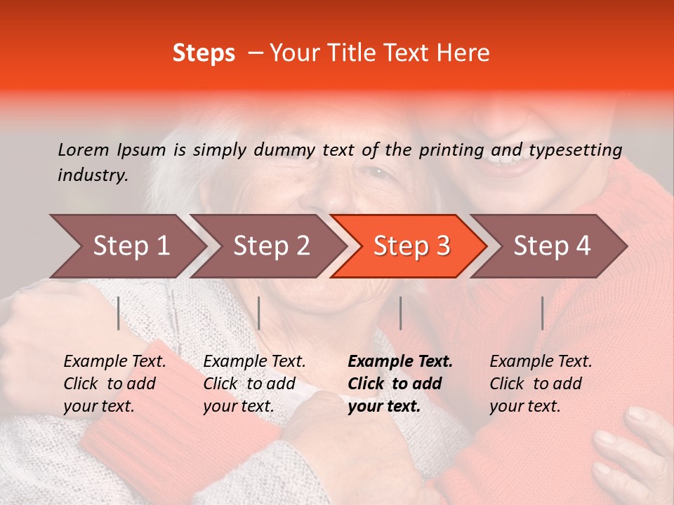 A Woman Hugging A Woman With A Smile On Her Face PowerPoint Template