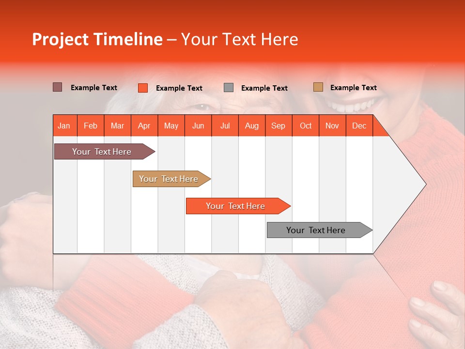 A Woman Hugging A Woman With A Smile On Her Face PowerPoint Template