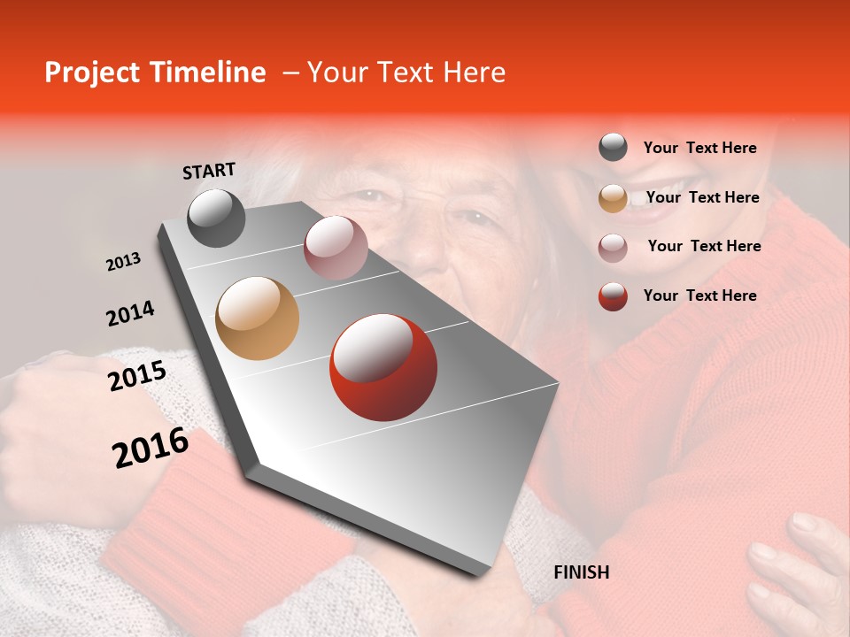 A Woman Hugging A Woman With A Smile On Her Face PowerPoint Template