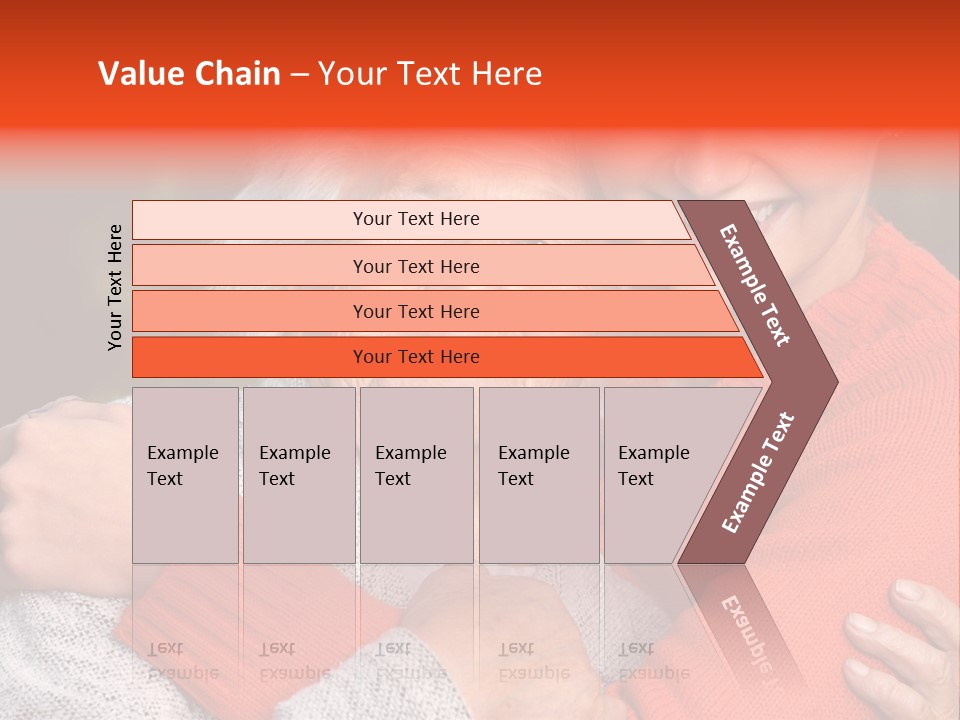 A Woman Hugging A Woman With A Smile On Her Face PowerPoint Template