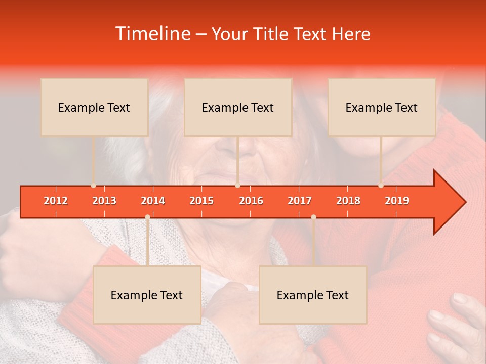 A Woman Hugging A Woman With A Smile On Her Face PowerPoint Template