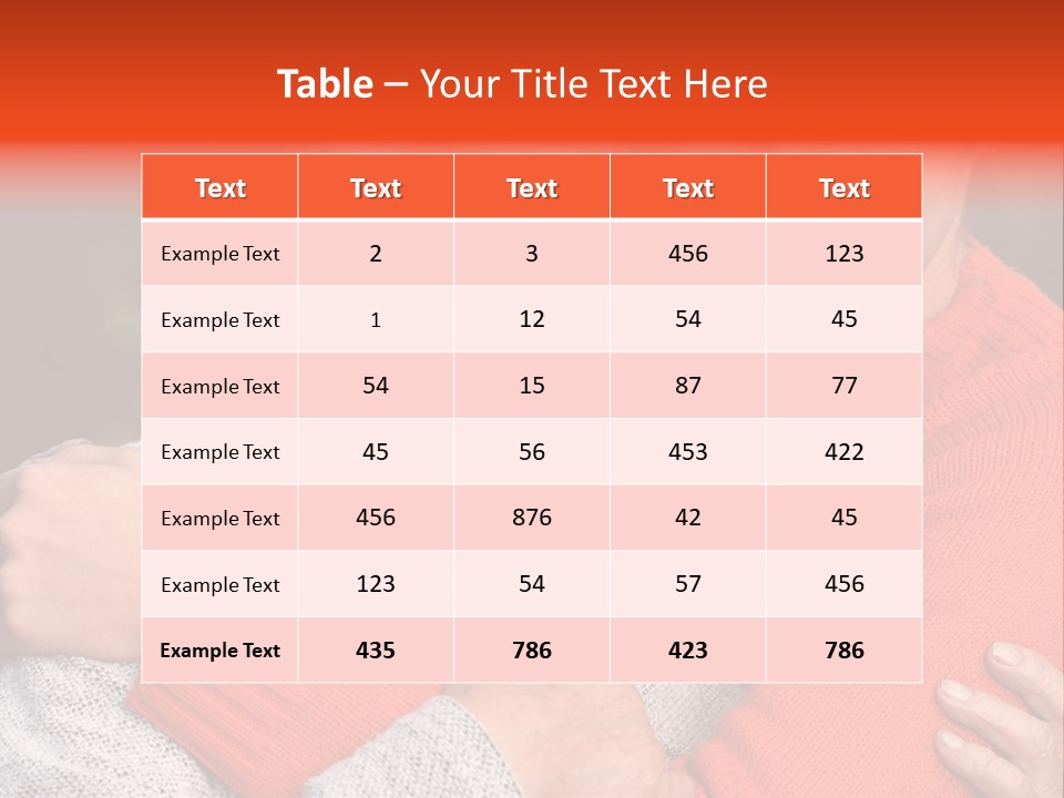 A Woman Hugging A Woman With A Smile On Her Face PowerPoint Template