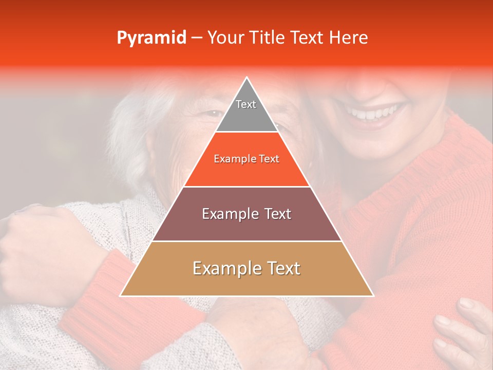 A Woman Hugging A Woman With A Smile On Her Face PowerPoint Template