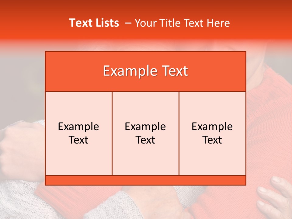 A Woman Hugging A Woman With A Smile On Her Face PowerPoint Template
