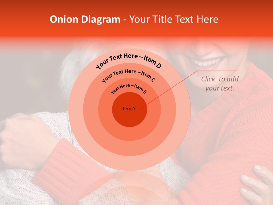 A Woman Hugging A Woman With A Smile On Her Face PowerPoint Template