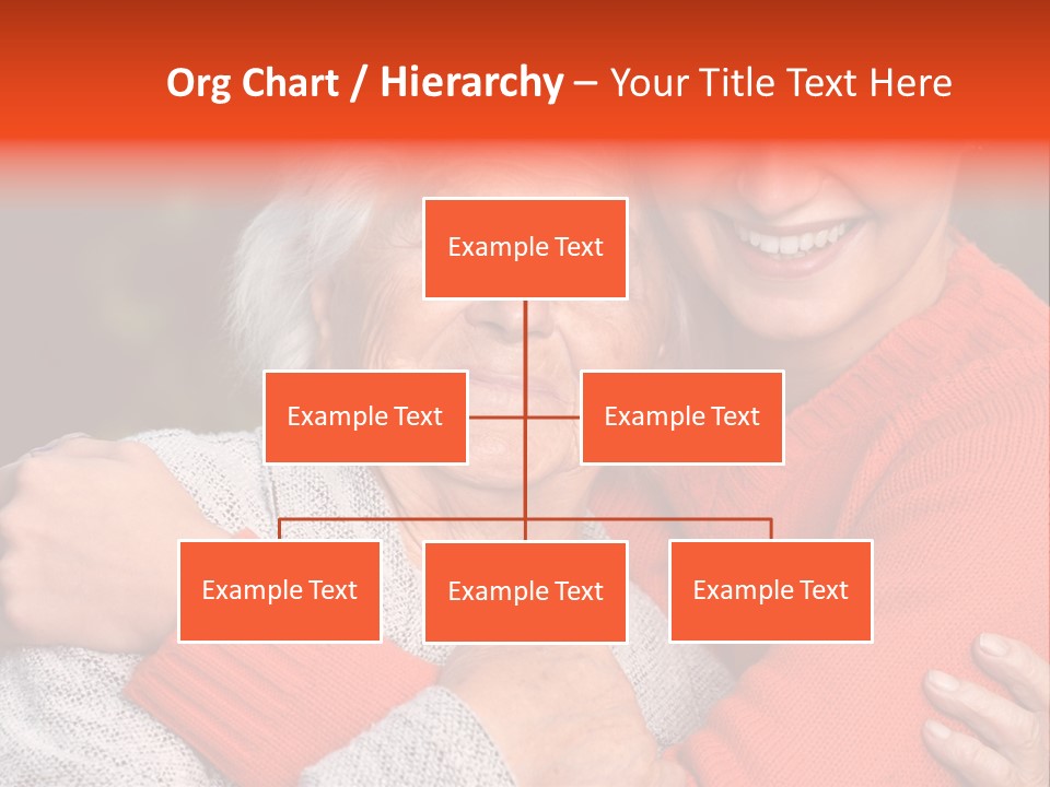 A Woman Hugging A Woman With A Smile On Her Face PowerPoint Template