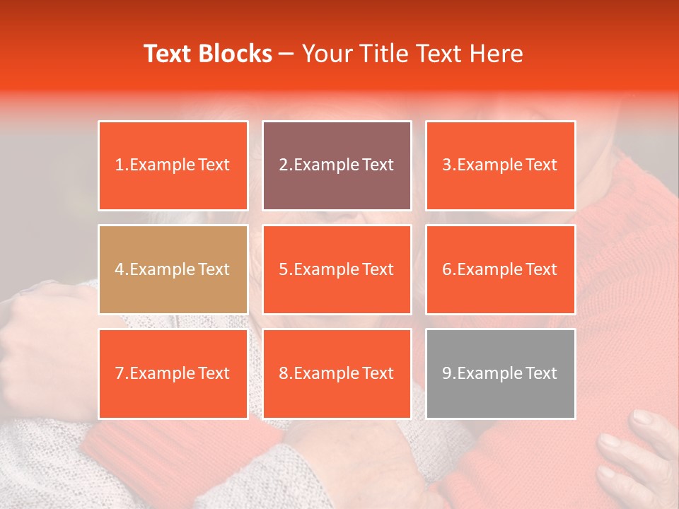 A Woman Hugging A Woman With A Smile On Her Face PowerPoint Template