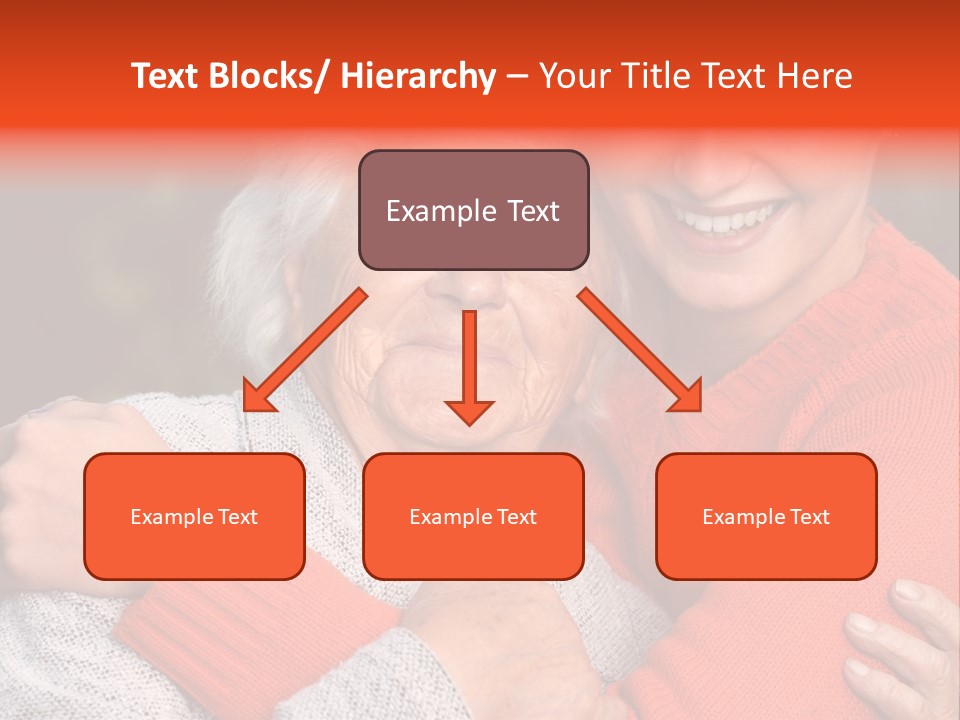 A Woman Hugging A Woman With A Smile On Her Face PowerPoint Template