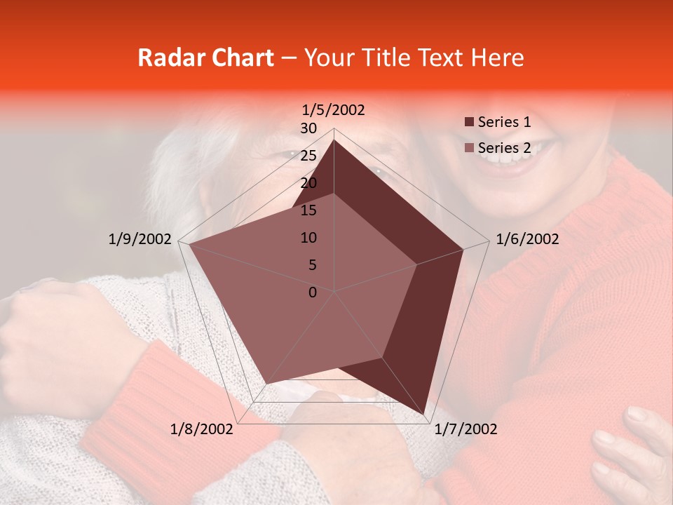 A Woman Hugging A Woman With A Smile On Her Face PowerPoint Template