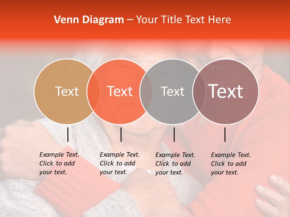 A Woman Hugging A Woman With A Smile On Her Face PowerPoint Template