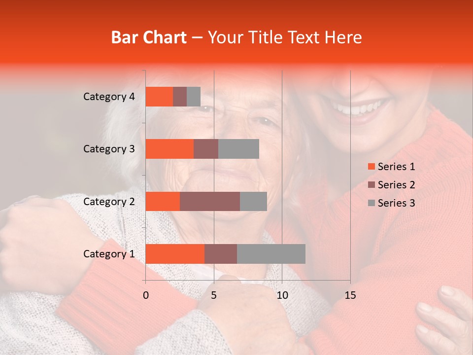 A Woman Hugging A Woman With A Smile On Her Face PowerPoint Template