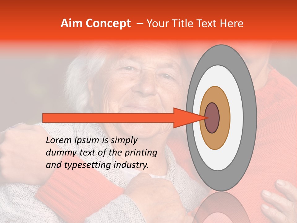 A Woman Hugging A Woman With A Smile On Her Face PowerPoint Template