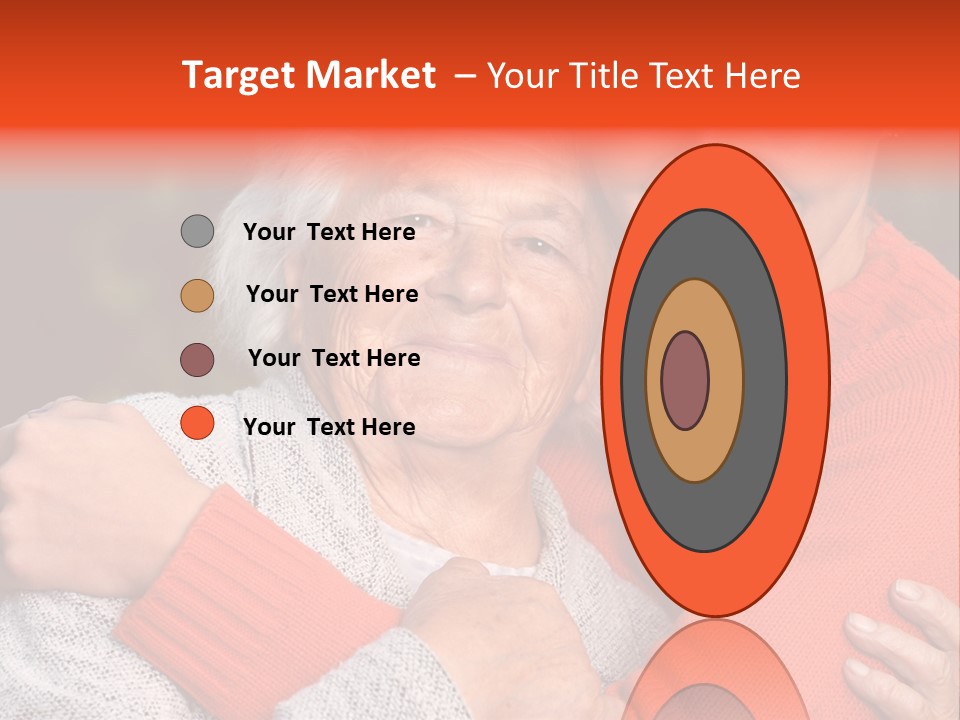 A Woman Hugging A Woman With A Smile On Her Face PowerPoint Template