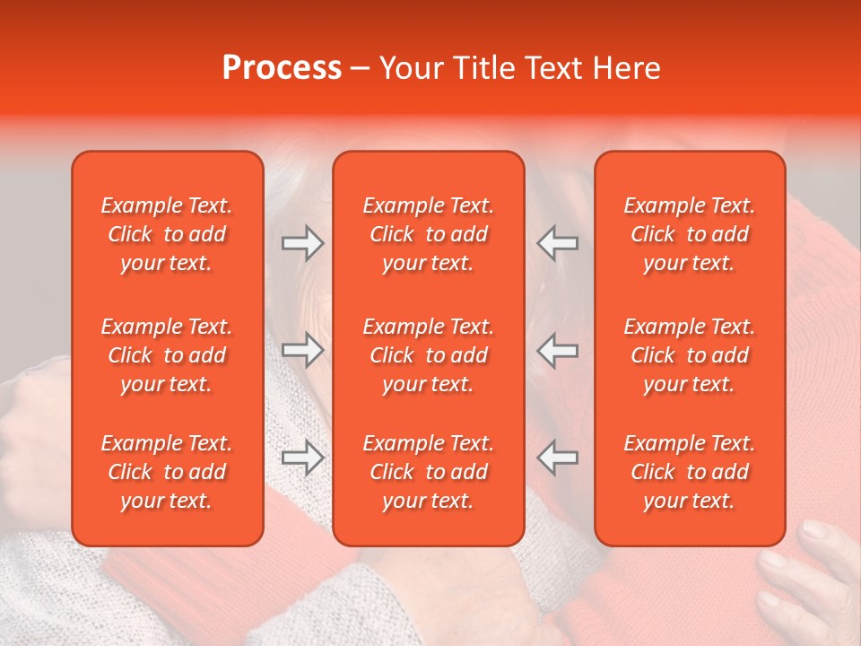 A Woman Hugging A Woman With A Smile On Her Face PowerPoint Template