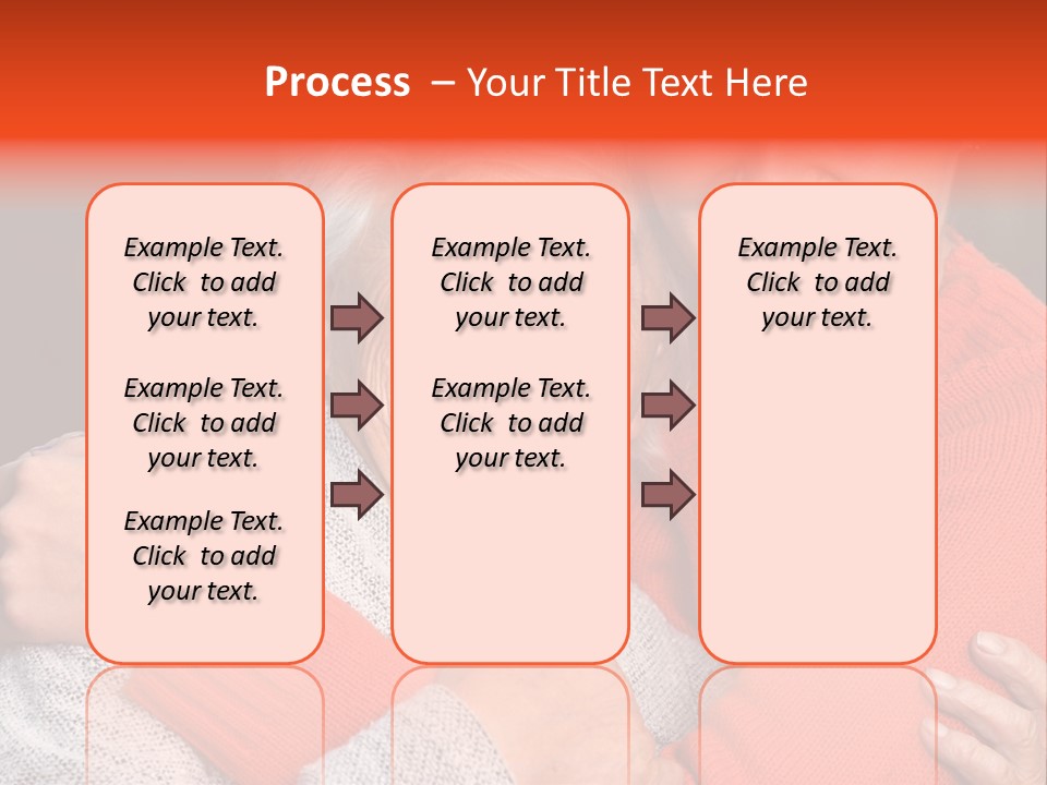 A Woman Hugging A Woman With A Smile On Her Face PowerPoint Template
