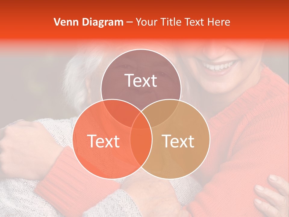 A Woman Hugging A Woman With A Smile On Her Face PowerPoint Template