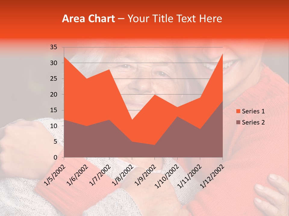A Woman Hugging A Woman With A Smile On Her Face PowerPoint Template
