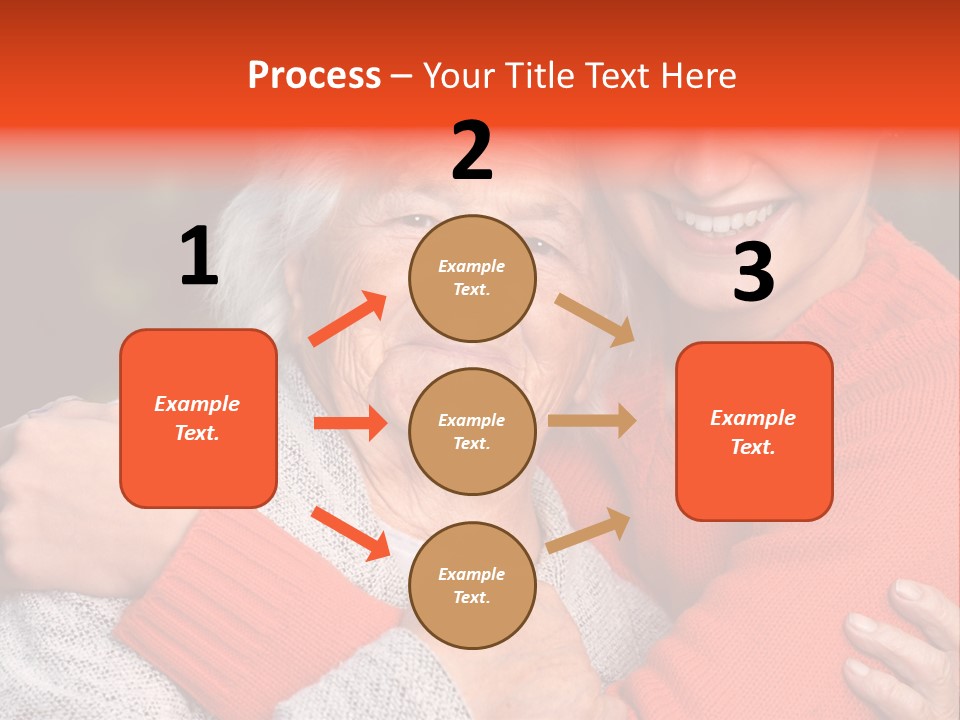 A Woman Hugging A Woman With A Smile On Her Face PowerPoint Template