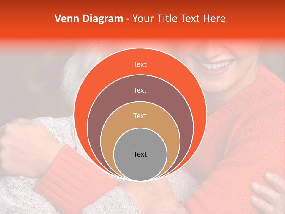 A Woman Hugging A Woman With A Smile On Her Face PowerPoint Template
