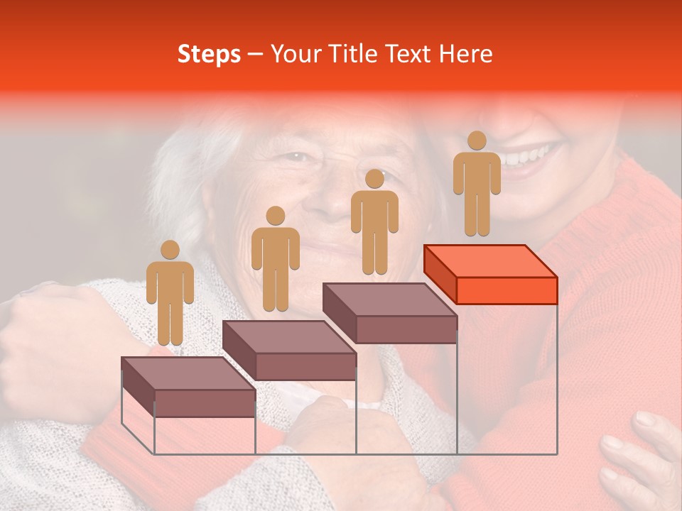 A Woman Hugging A Woman With A Smile On Her Face PowerPoint Template