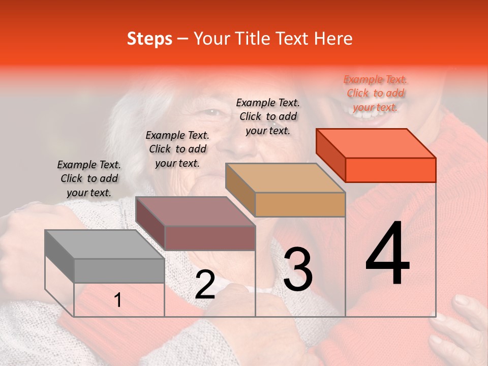 A Woman Hugging A Woman With A Smile On Her Face PowerPoint Template