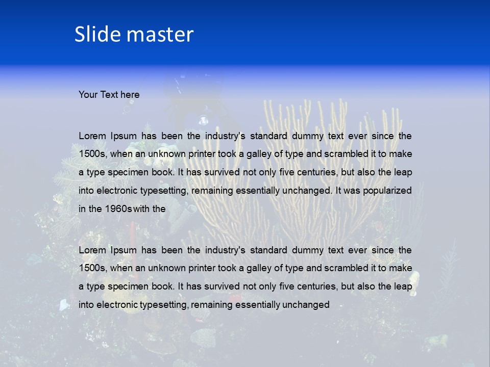 Vacation Trip Seascape PowerPoint Template