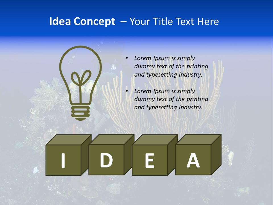 Vacation Trip Seascape PowerPoint Template