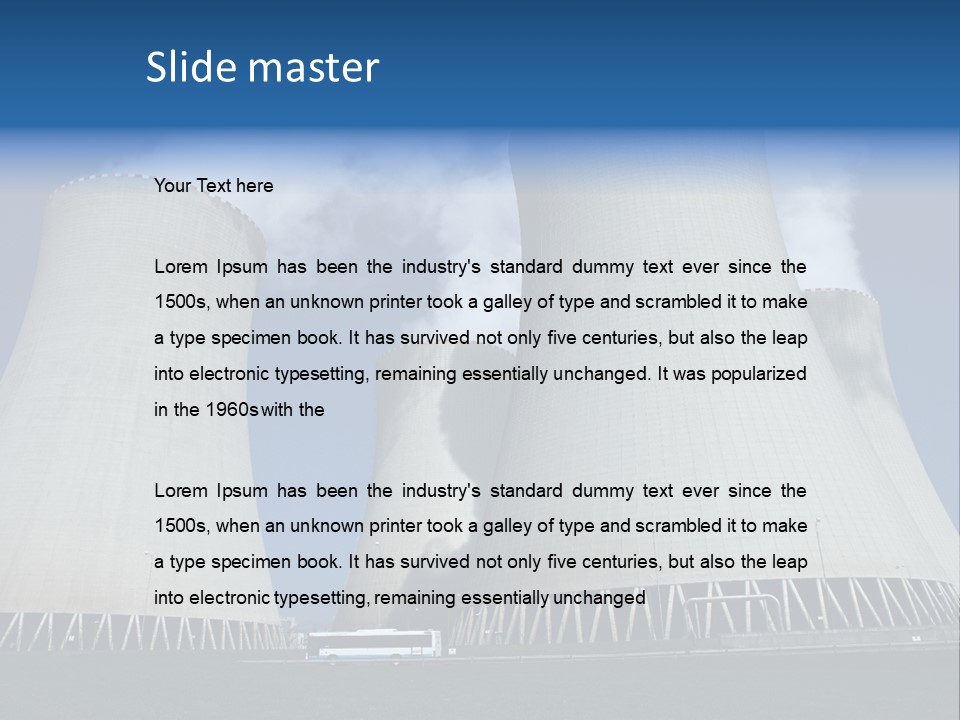 Tower Radioactivity Technology PowerPoint Template
