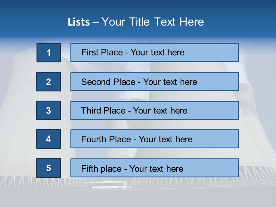 Tower Radioactivity Technology PowerPoint Template