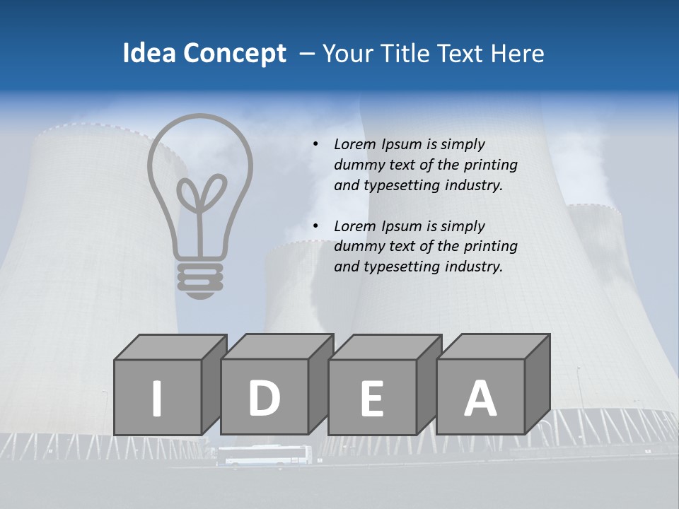 Tower Radioactivity Technology PowerPoint Template