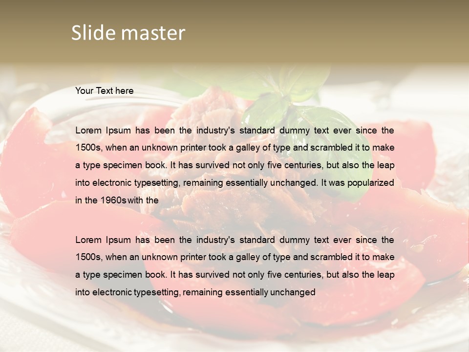 Vegetable Nutrition Fine PowerPoint Template