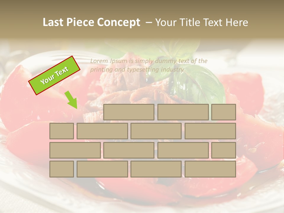 Vegetable Nutrition Fine PowerPoint Template