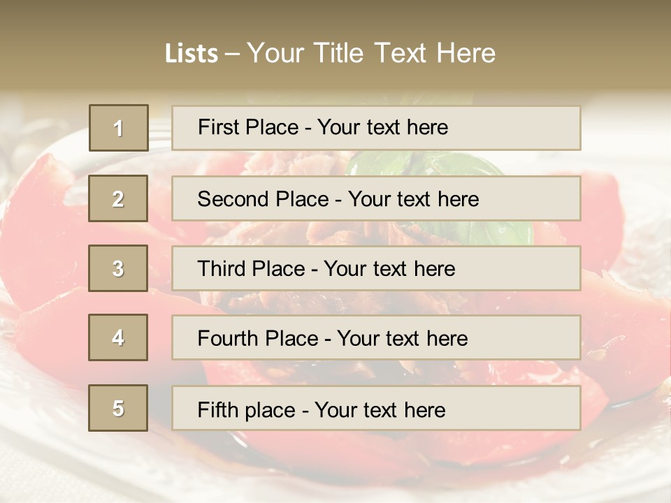 Vegetable Nutrition Fine PowerPoint Template